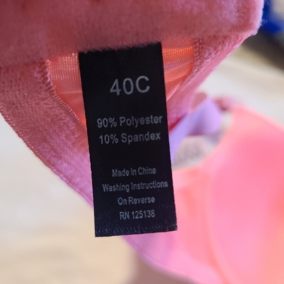 Inteco Intimates Two Tone Lace Trim Bra - Picture 8 of 9